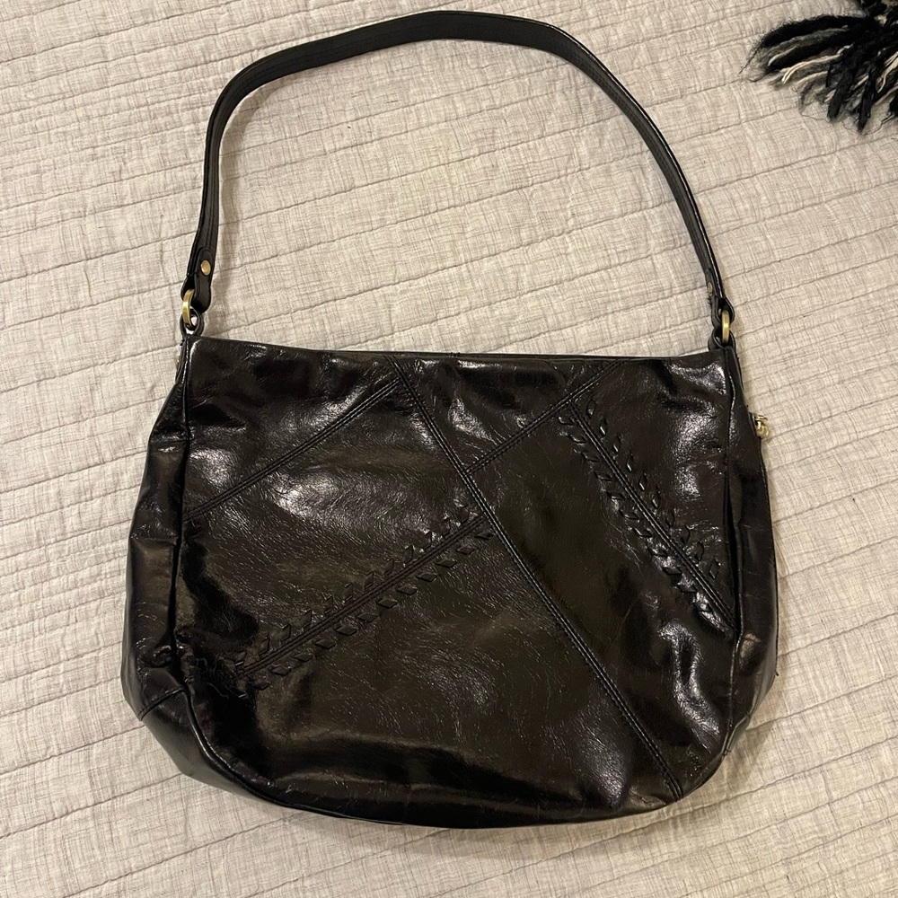 HOBO The Original Bianka black leather shoulder bag
